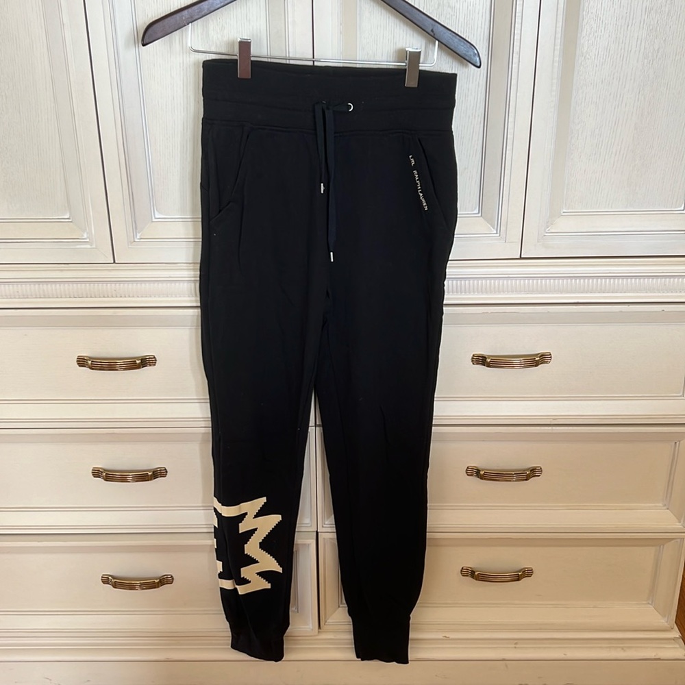 Lauren Ralph Lauren black jogger w detail